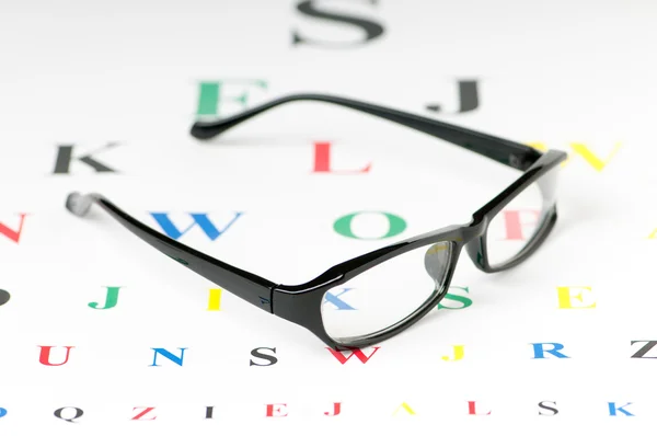 Optical Reading Glasses Eyesight Table — Stock Photo, Image