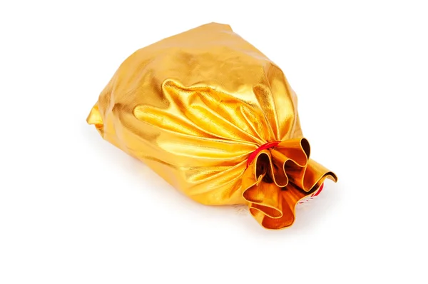 いっぱいに何か良いの黄金の袋 — ストック写真