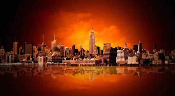 Panorama di New York Fotografia Stock