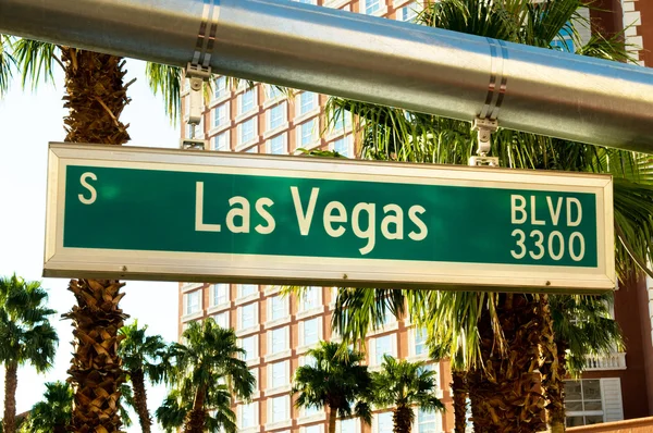 Signo de calle de Las vegas Boulevard — Foto de Stock