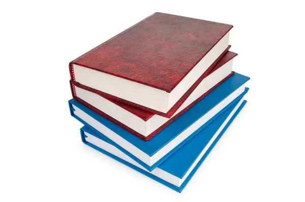 Stack of books isolated on the white background — Stock Photo, Image