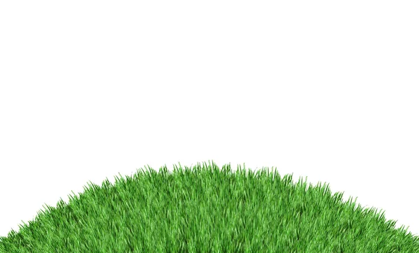Vetro verde isolato sullo sfondo bianco — Foto Stock