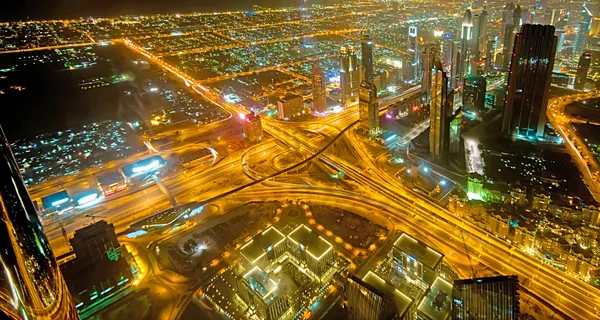 阿拉伯联合酋长国迪拜市镇-下来的全景 — 图库照片