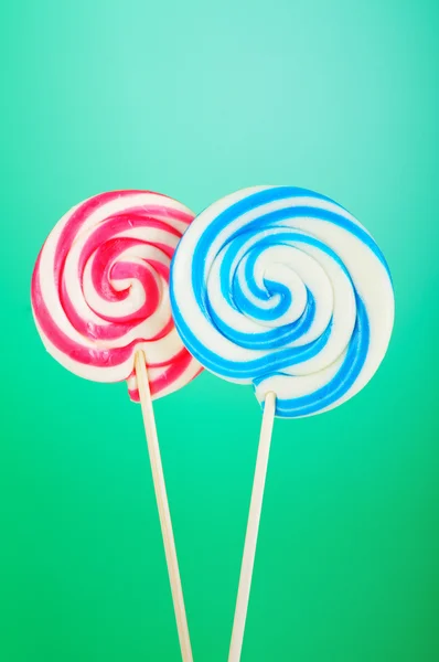 Colorful lollipop against the background Stock Image