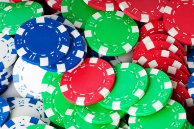 çeşitli casino fişi kavramı kumar - yığını