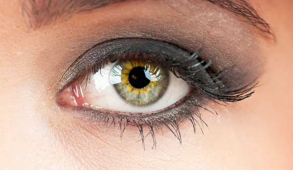 Detailní záběr oka žena — Stock fotografie