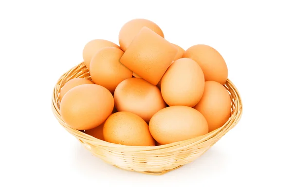Destaque-se do conceito de multidão com ovo quadrado — Fotografia de Stock