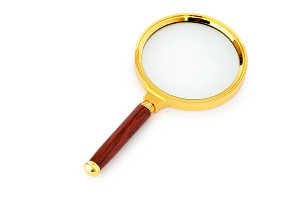 Magnifying glass isolated on the white background — Stock Photo, Image
