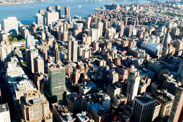 Panorama Nowego Jorku z wysokich wieżowców — Zdjęcie stockowe