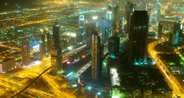Panorama of down town Dubai city - UAE — Stock Photo, Image