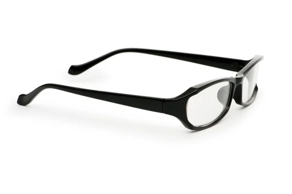 Optik Gözlük üzerinde beyaz izole okuma — Stok fotoğraf