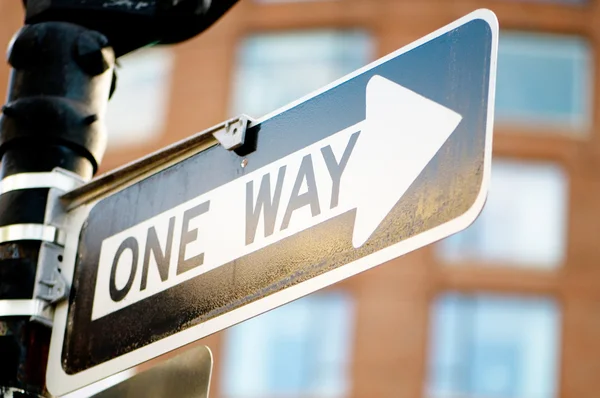 Street sign on the bright day — Stock Photo, Image