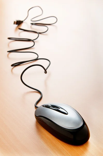 背景-技术概念上的计算机鼠标 — 图库照片