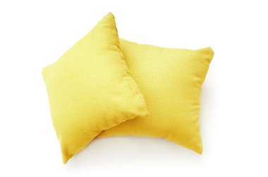 Bed pillow isolated on the white background clipart