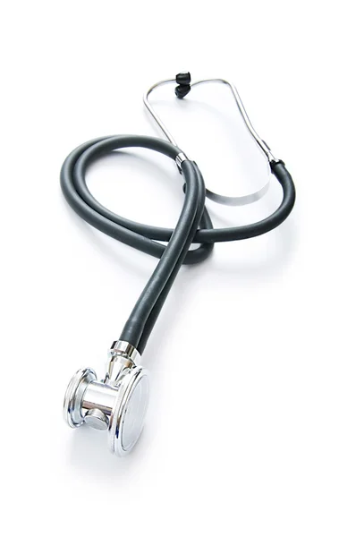 Medische stethoscoop geïsoleerd op de witte achtergrond — Stockfoto