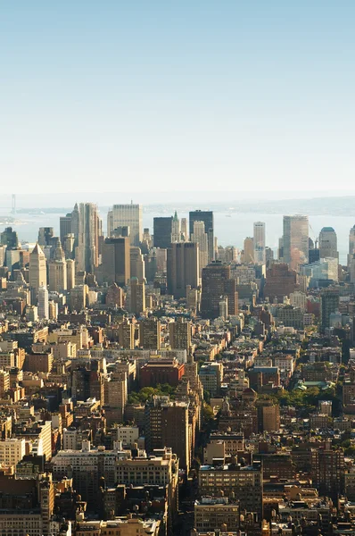 New York city panorama with tall skyscrapers — Stock Photo, Image