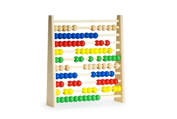 Education concept - Abacus with many colorful beads — Stock Photo, Image