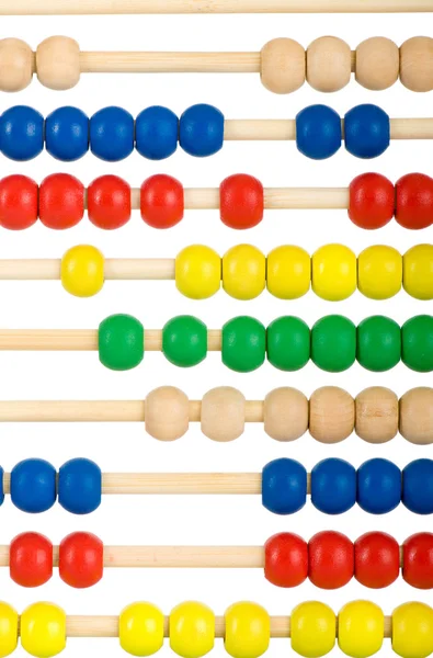 Concepto de educación - Abacus con muchas cuentas de colores — Foto de Stock