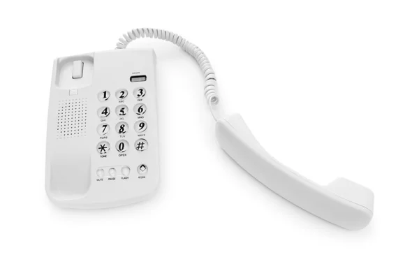 Telefone de escritório isolado no fundo branco — Fotografia de Stock