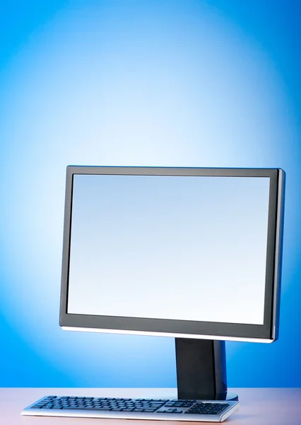 Ευρεία οθόνη υπολογιστή πολύχρωμο πλαίσιο — Φωτογραφία Αρχείου