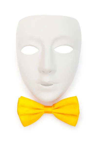 Masks and bow ties isolated on the white — Stock Photo, Image