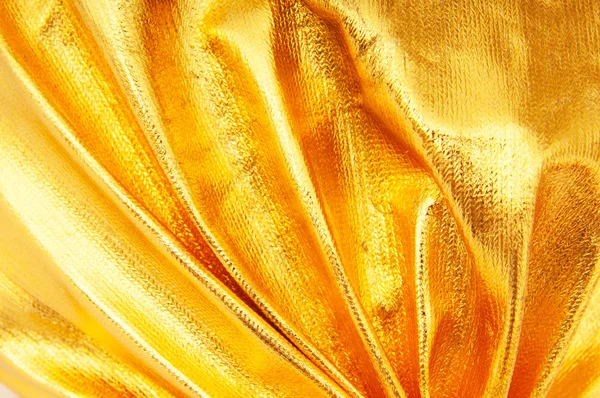 Shiny surface of gold photo reflector — Stock Photo, Image