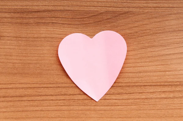 Heart shaped sticky notes on the background — Stock Photo, Image