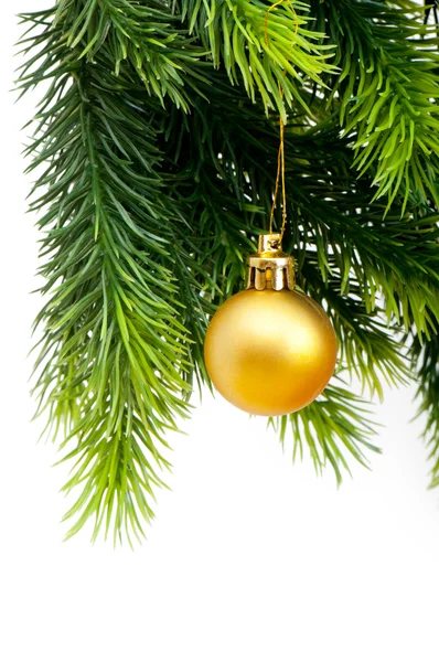 Vánoční dekorace izolované na bílém pozadí Stock Obrázky