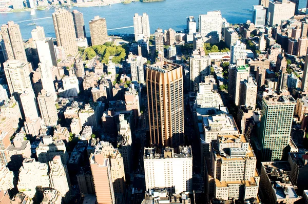 New York City Panorama med høye skyskrapere – stockfoto