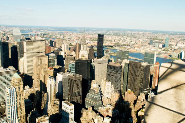 Panorama de Nueva York con rascacielos altos — Foto de Stock