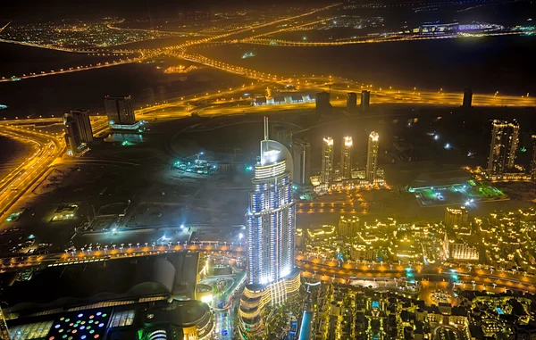 Panorama dół miasta Dubaj - Zjednoczone Emiraty Arabskie — Zdjęcie stockowe