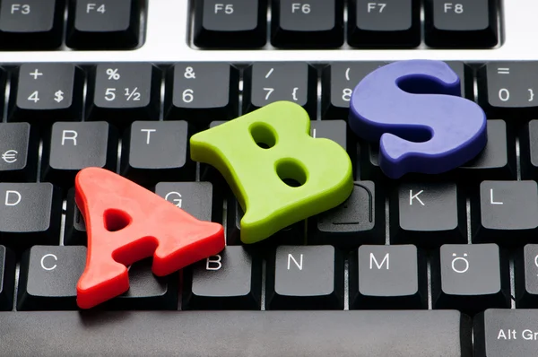 Letters on the keyboard — Stock Photo, Image