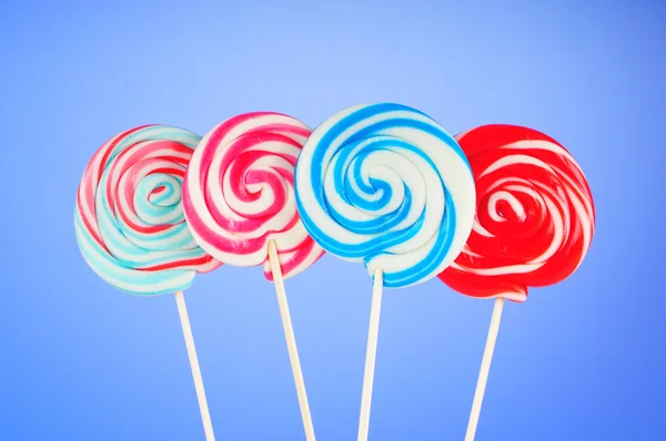 Colorful lollipop against the background Royalty Free Stock Photos