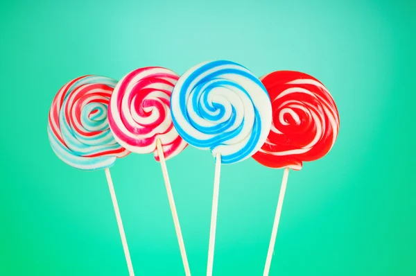 Colorful lollipop against the background Royalty Free Stock Photos