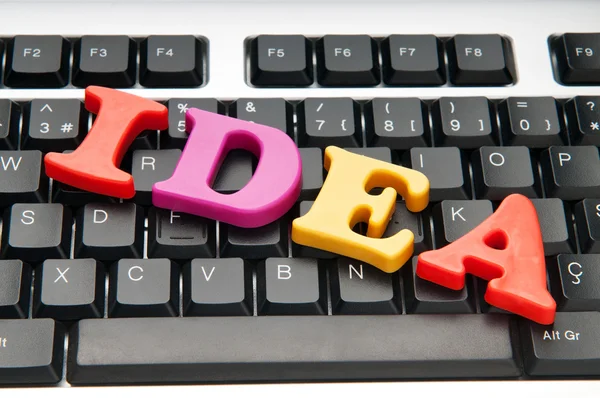 Stock image Ideas concept with letters on the keyboard