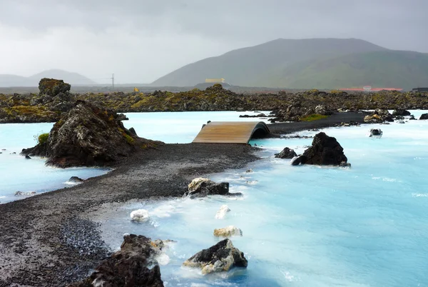 Lagoa azul, Islândia Fotos De Bancos De Imagens