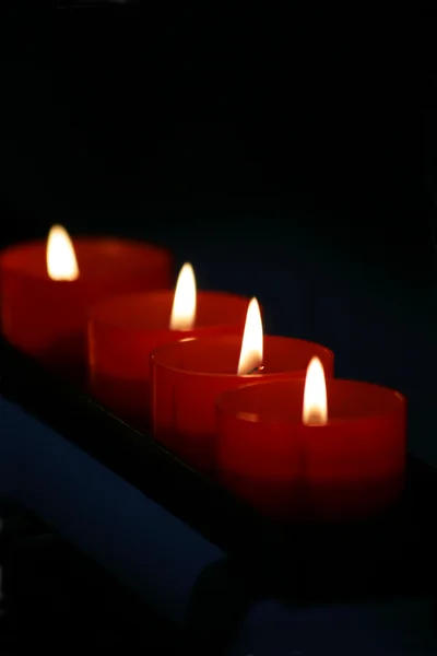 Палаюче свічки — стокове фото
