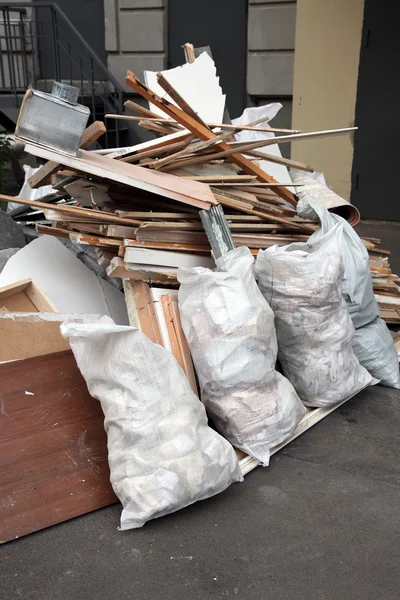 stock image Heap of building dust after apartment repair