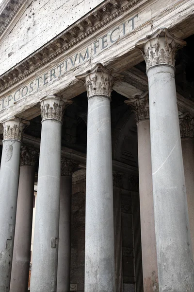 Colunas Antiga Panteon Roma Itália — Fotografia de Stock