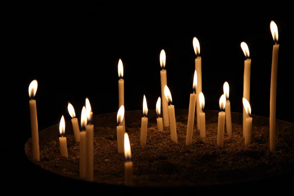 Svíčky Tmavé — Stock fotografie