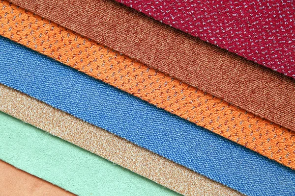 Farbmuster Eines Teppichbelags Geschäft — Stockfoto