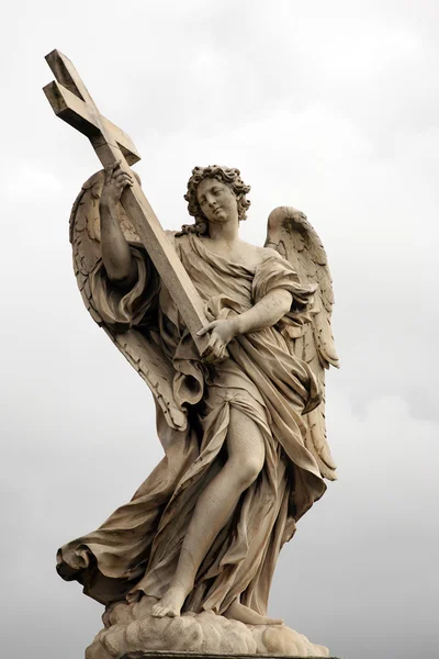 Engelen op de brug ' ponte sant angelo" — Stockfoto