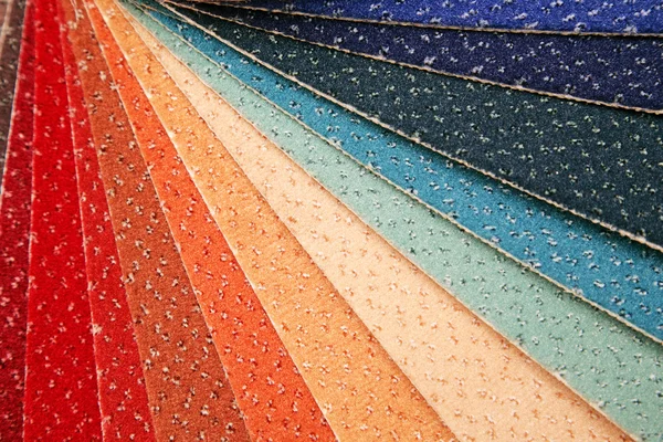 Farbmuster Eines Teppichbelags Geschäft — Stockfoto