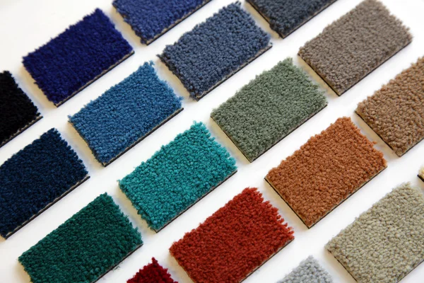 Farbmuster Eines Teppichbelags — Stockfoto