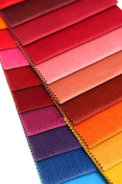 Цветовые Образцы Ткани Магазине — стоковое фото