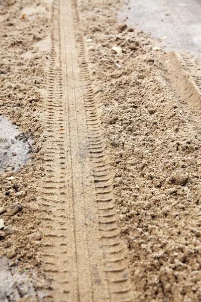 砂の上のトレース — ストック写真