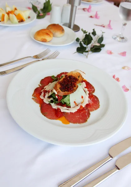 Fleischjause Italienischen Restaurant — Stockfoto