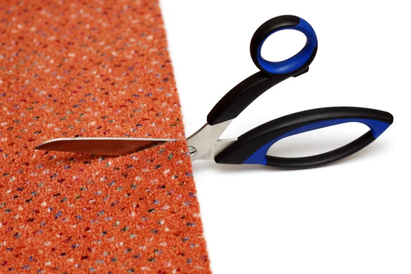 Cutting of a carpet — Stock Photo, Image