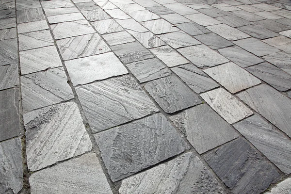 Sidewalk Stone Tiles Grey Color Horizontal — Stock Photo, Image