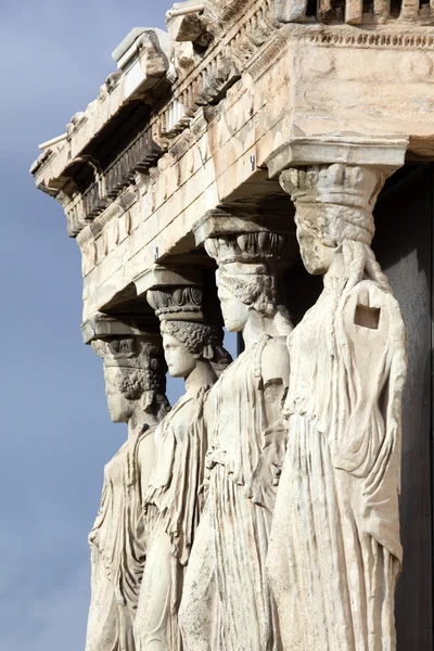 Erechtheum Antiguo Templo Griego Lado Norte Acrópolis Atenas Grecia — Foto de Stock